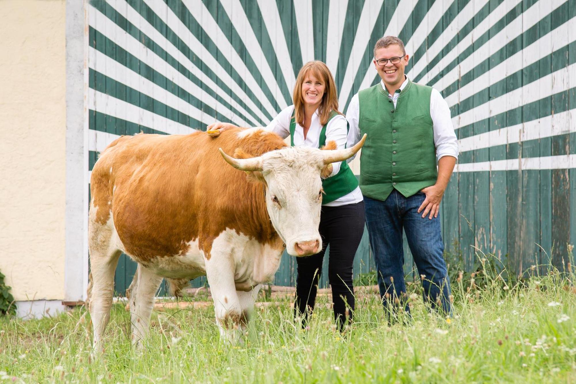 Ferienwohnung Am Bio-Bauernhof Obertrum am See Exteriér fotografie